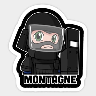 montagne from rainbow six siege r6 Sticker